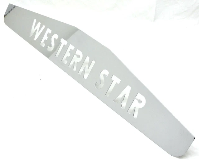 Mud Flap Bottom Plate/Weight 24" x4" WESTERN STAR 3 Stud Chrome GG#30046 Each