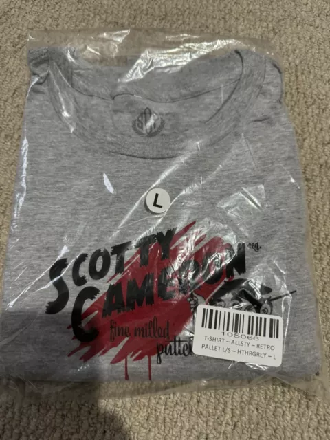 T-shirt a maniche lunghe Scotty Cameron tavolozza retrò grigio heather grande 3