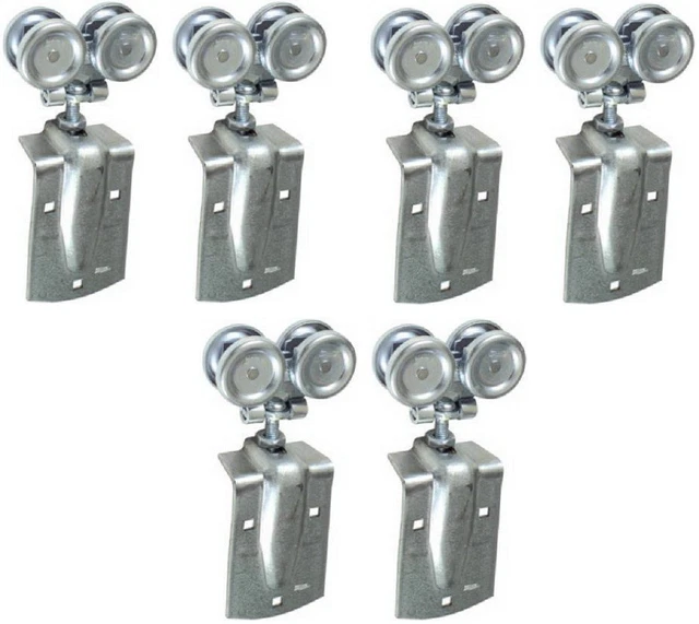 (3) National Mfg N168-815 2 pack Box Rail Barn Door Trolley Hanger Rollers 5040