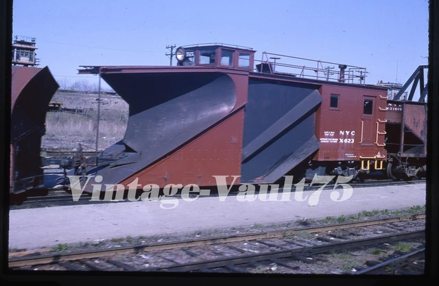 Original Slide Nyc Plow X-623 New York Central Selkirk 1964