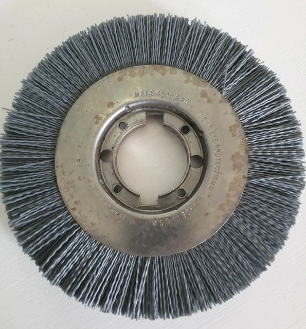 OSBORN 8" WIDE FACE Silicone Carbide Bristle ABRASIVE WHEEL, 180 GRIT, ONE Wheel