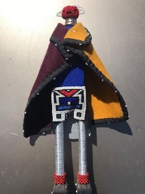 Vintage Ndebele South African Beaded Doll