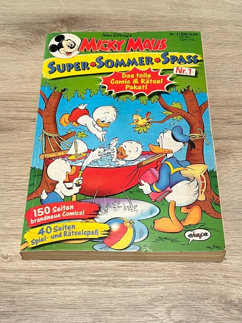 Micky Maus Comic Nr. 1 vom 1995 Super Sommer Spass 150 Seiten