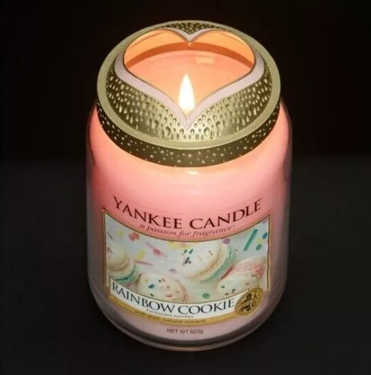 Yankee Candle Illuma-Lid Accessorio a Cuore Candela Profumata PASTEL ROMANCE 2