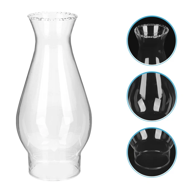 Abat-jour En Verre Pour Lampe à Pétrole Ou Kérosène - Style Rétro - Dimensions 13x5x5 Cm - Pièce De Rechange