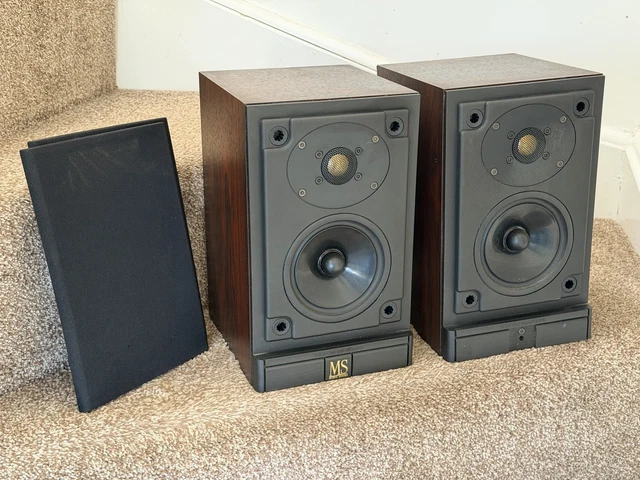 MORDAUNT SHORT MS10I Bookshelf Speakers Vintage Hifi Rosewood