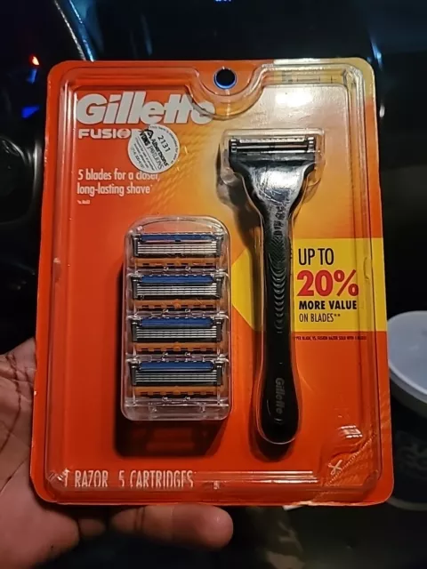 NEW Gillette Fusion 5 Shaving Bundle 1 Razor Handle 5 Cartridges Fusion5