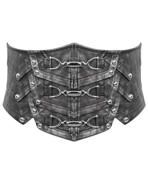 MENS REAL BLACK Leather Heavy Duty CINCHER Corset (MCOR1) $89.99
