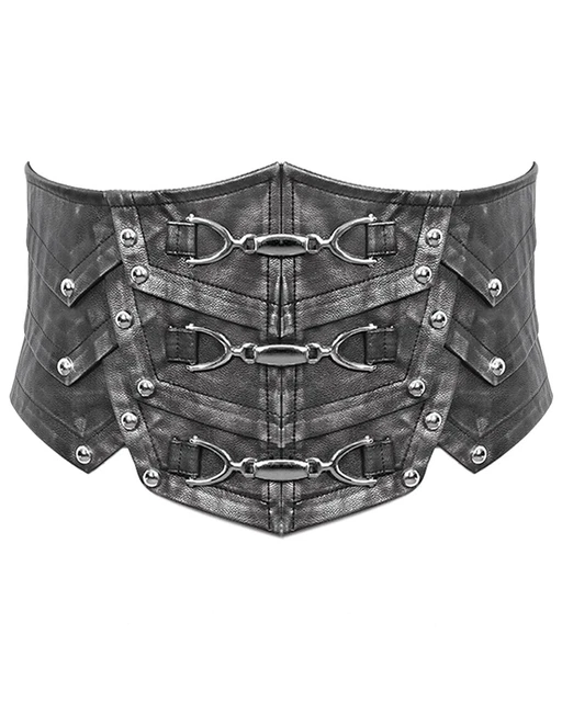 MENS REAL BLACK Leather Heavy Duty CINCHER Corset (MCOR1) $89.99