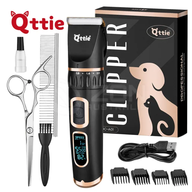 Electric Dog Cat Grooming Kit Scissors Clippers Pet Hair Shaver Cordless Trimmer