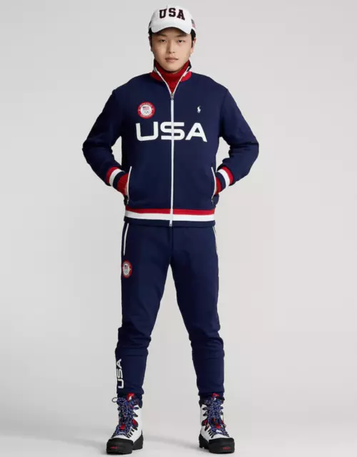 NWT Men's Polo Ralph Lauren Olympics Beijing Team USA Track Jacket NAVY