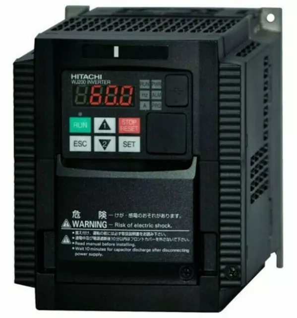 Hitachi WJ200-007SF Inverter, 200-240VV, 1PH, 1CT(1.5 VT)HP, 5CT(6VT)A