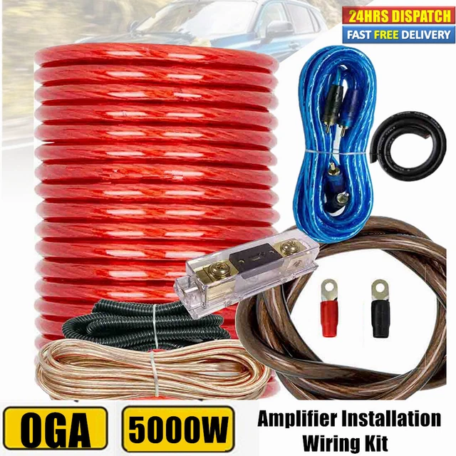 COMPLETE 0 GAUGE Amp Kit Amplifier Install Wiring 0 Ga Installation