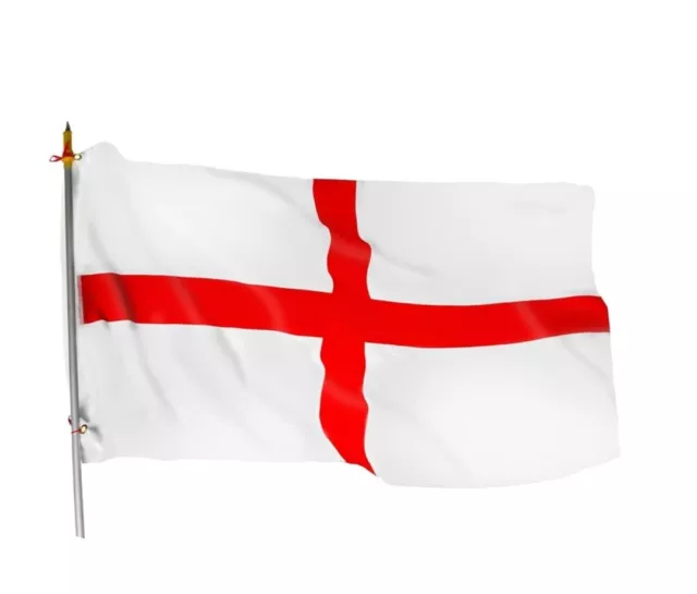 5X3FT England Flag ST GEORGE Large National Flag Sports Durable World Cup 3Pcs