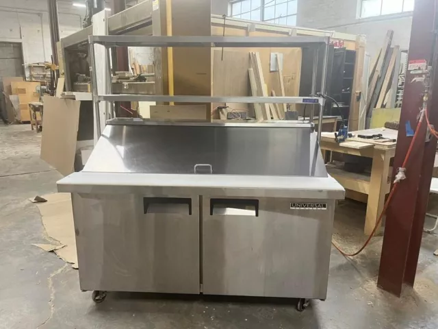 Dukers Appliance Co DSP60-16-S2 60" Sandwich / Salad Unit w/ Overshelf 2