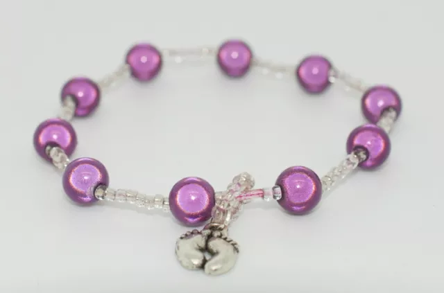 MATERNITY BABY FETAL KICK COUNTER BRACELET VARIOUS COLOURS by Velvet City Gifts