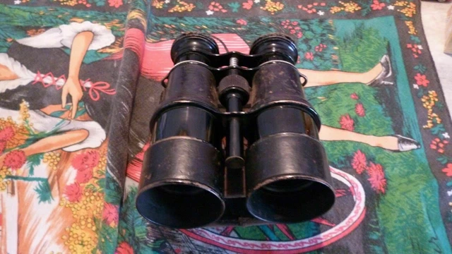 Anciennes Jumelles 8x Avec Étui - 790g - Optique Vintage