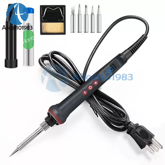 90W High Power Digital Display Soldering Iron 110V / 220V Adjustable Temperature