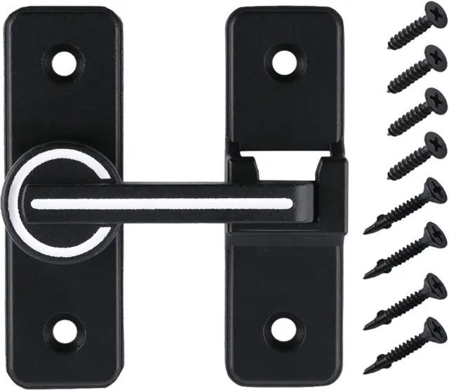 Luminous Barn Door Latch Lock Heavy Duty Sliding 180 Degree Flip Gate Latches