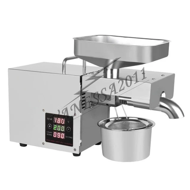 1PCS Automatic Oil Press Machine Extraction Huile Extracteur Evacué Olive Peanut