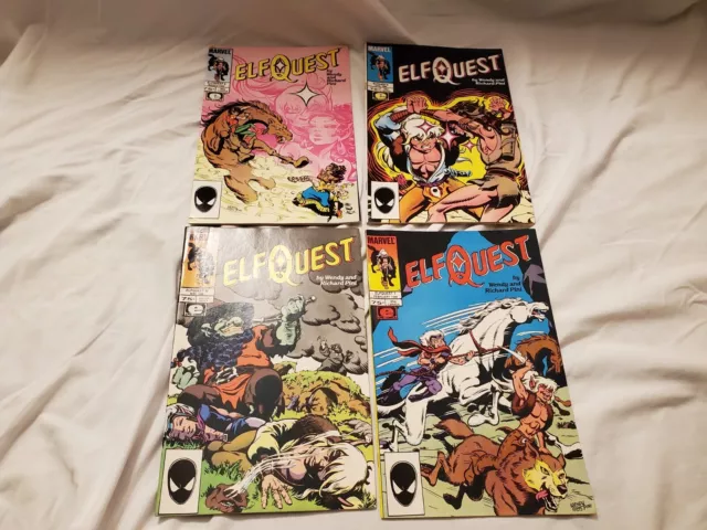Lot Of 4-1986 Marvel Elf Quest Comics Vol.2 No 7,8,9 & 10