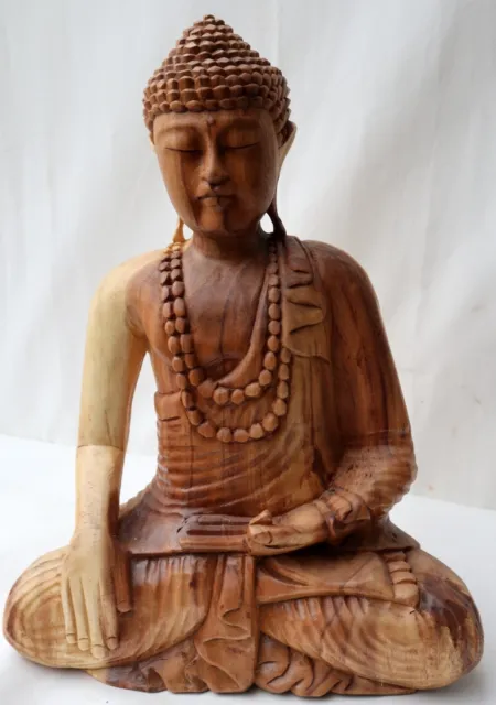 Statues déco - Statue Bouddha penseur en suar 30 cm