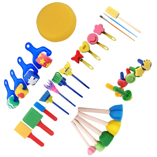 Dibujo Pincel Esponja Pintura Pincel Set Pinceles Set