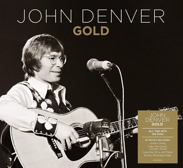 John Denver - Gold - 3 CD SET 45 TRACKS - BRAND NEW & SEALED - SAME DAY DISPATCH