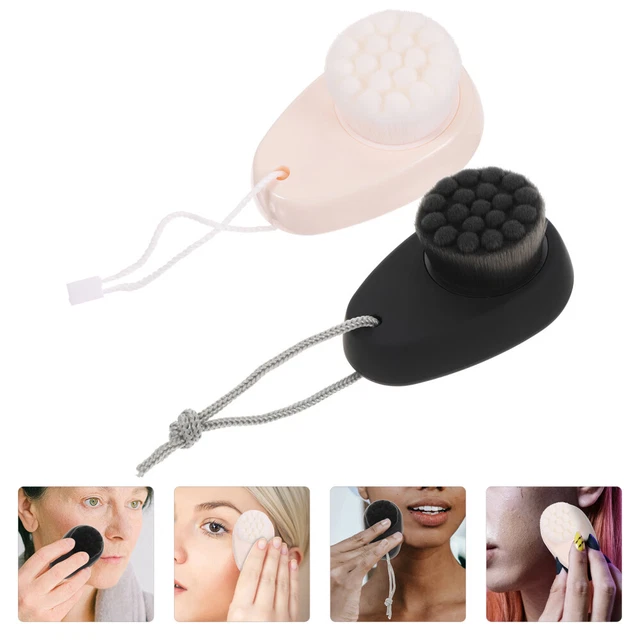 2 piezas cepillo de lavado facial de baño doméstico práctica limpieza facial