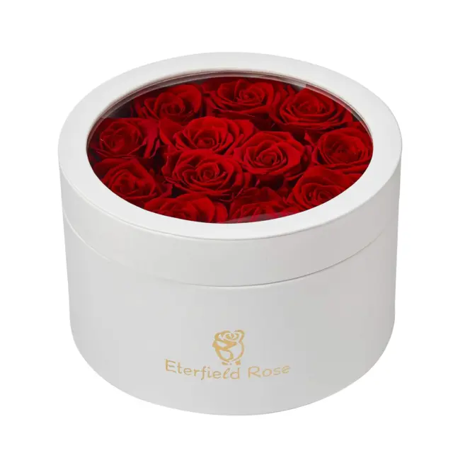12 Preserved Rose in a Box Real Roses That Last a Year Preserved Flowers for Del