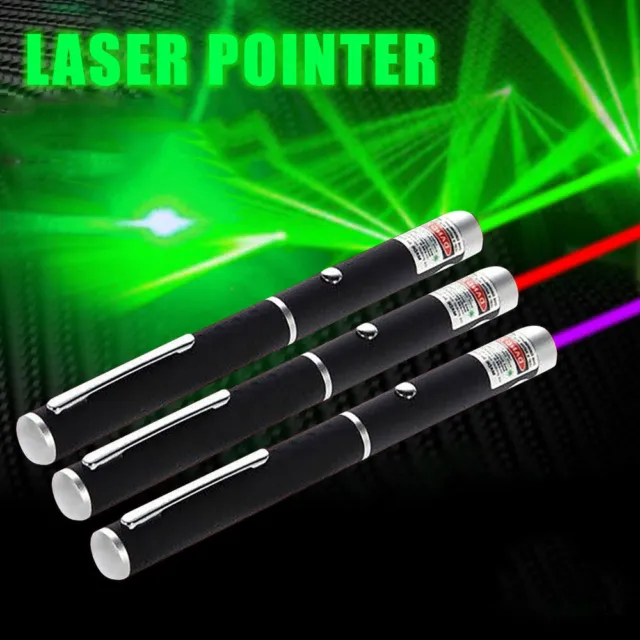 3er Laserpointer Grün Rot, 8000 METR Reichweite EXTREM STARK / SEHR HELL 1mW