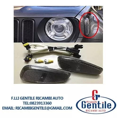 Kit Conversione Fanale Led Laterale Nero Fume Jeep Renegade Dal 2014 Dx+Sx