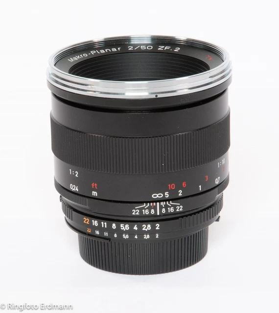 ZEISS Makro-Planar 2/50mm ZF.2, schwarz, gebraucht, 1A, Nikon F, vom Fachhandel