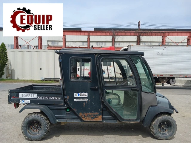 2017 Club Car Carryall 1700 Utility Cart RTV Diesel Dump Truck Enclosed Cab