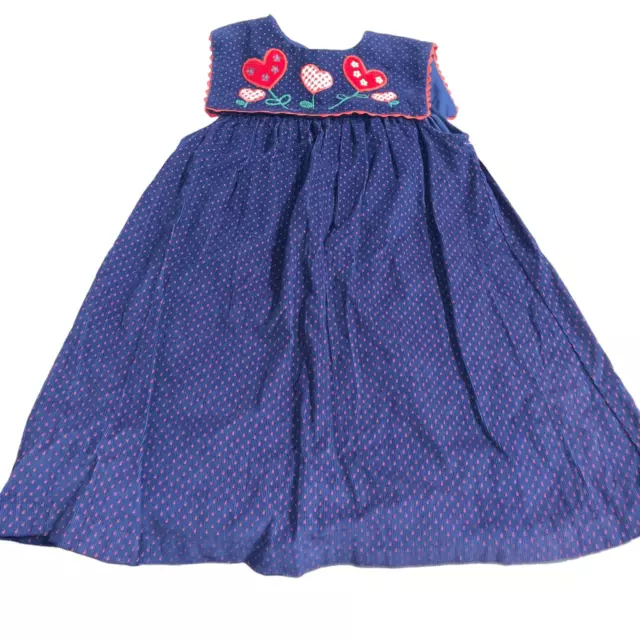 NWT Samantha Says by Samara Corduroy Navy & Red Polka Dot Dress - Size 6X
