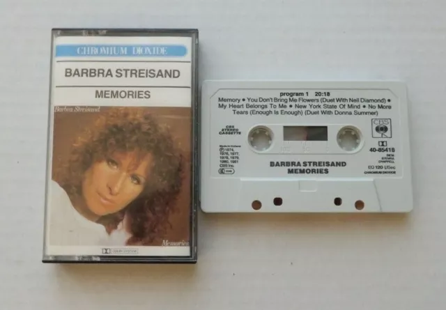 Cassette Audio Barbra Streisand Memories