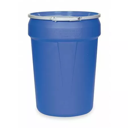 Eagle 1601Mb Open Head Transport Drum, Polyethylene, 30 Gal, Unlined, Blue