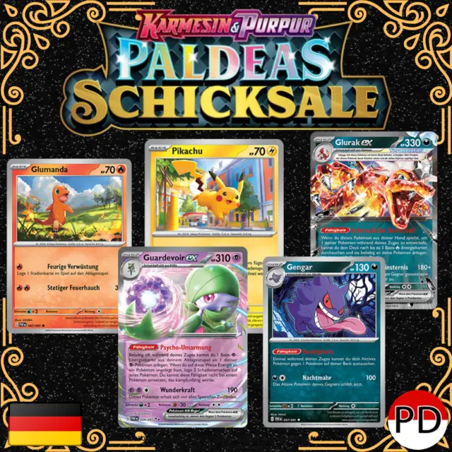 Pokemon Karten Sammlung | Paldeas Schicksale Alle Karten Paf | Deutsch Neues Set