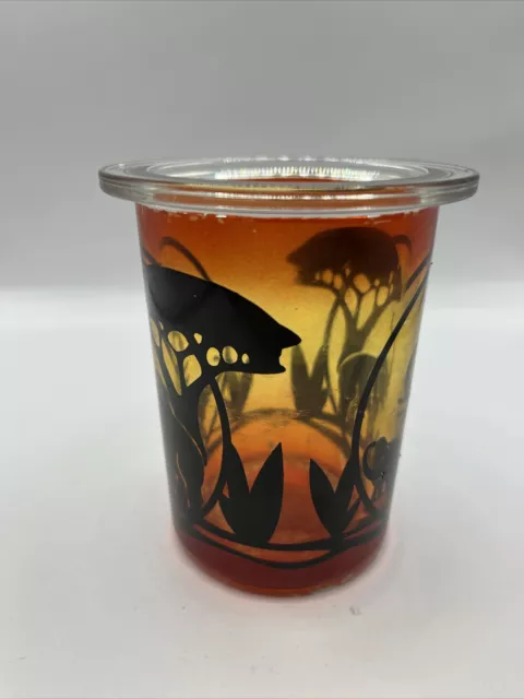 Partylite Savannah Sunrise Tealight Candle Holder Giraffe Elephant P8756 3