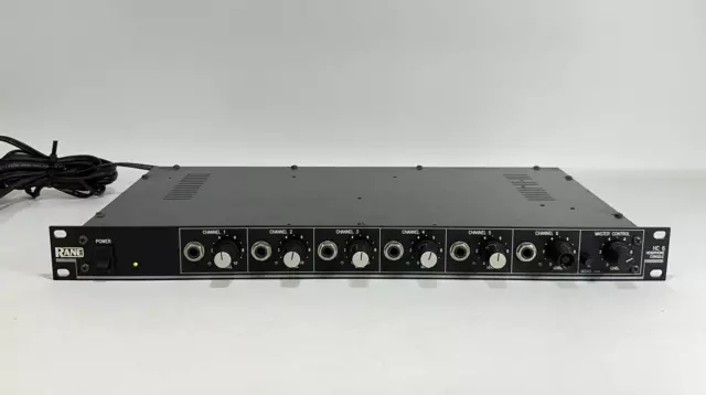 Rane HC-6 (HC6) 6-Channel Headphone Amplifier Studio Amp Band with Power Supply