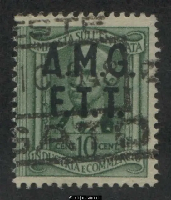 Trieste Industry & Commerce Revenue Stamp, FTT IC27 right stamp, used, VF