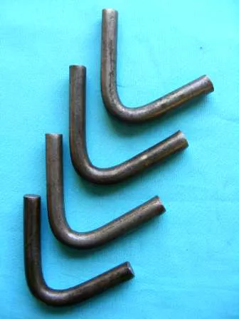 4 x Weld-on Chassis Rope Hooks 12mm dia. 60mm length - Trailer Pick-up Lorry