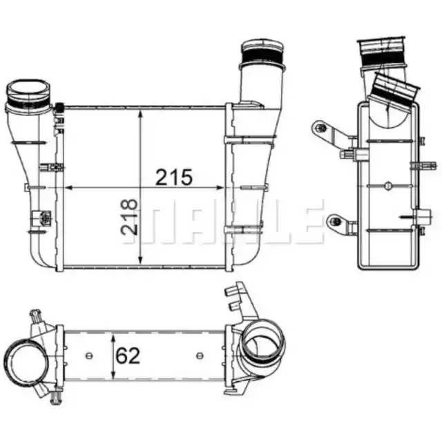 Ladeluftkühler MAHLE CI 336 000S für Audi A4 B6 A6 C5 Avant