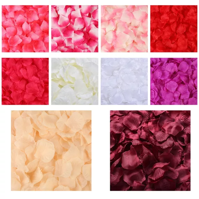 1000Pcs Flower Girl Basket Rose Artificial Silk Petals Wedding Party Ornaments