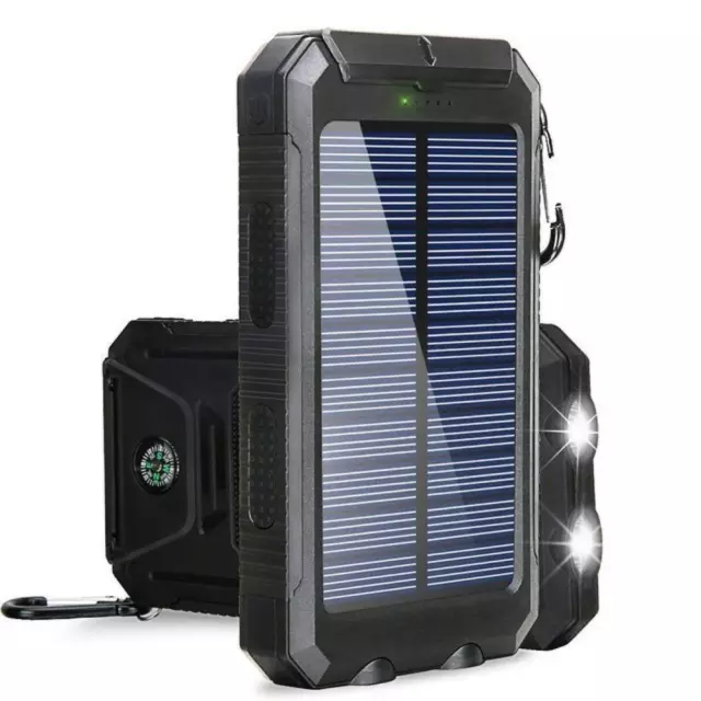 Solar Power Bank  Portable Charging Powerbank External Battery Charger Powerbank