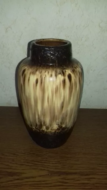 Vase Scheurich Keramik Vintage 60/70er braun Fat Lava WGP