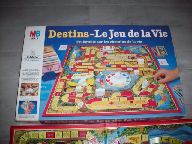 Destins - Jeu de société MB jeux 1991 - Le jeu de la vie
