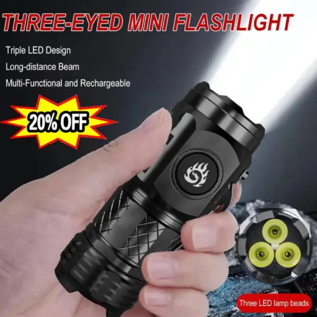 MINI FLASH SUPER Power Flashlight, Super Bright Pocket Light with Pocket  Clip-AU $20.99 - PicClick AU