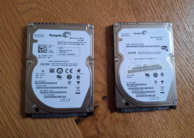 Lot de 2 disques durs 2,5" SEAGATE