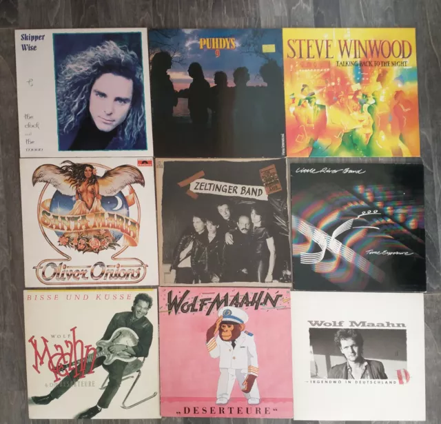 Rock Pop  15 LP´s  Sammlung , Vinyl,  Sehr  guter Zustand  80 er